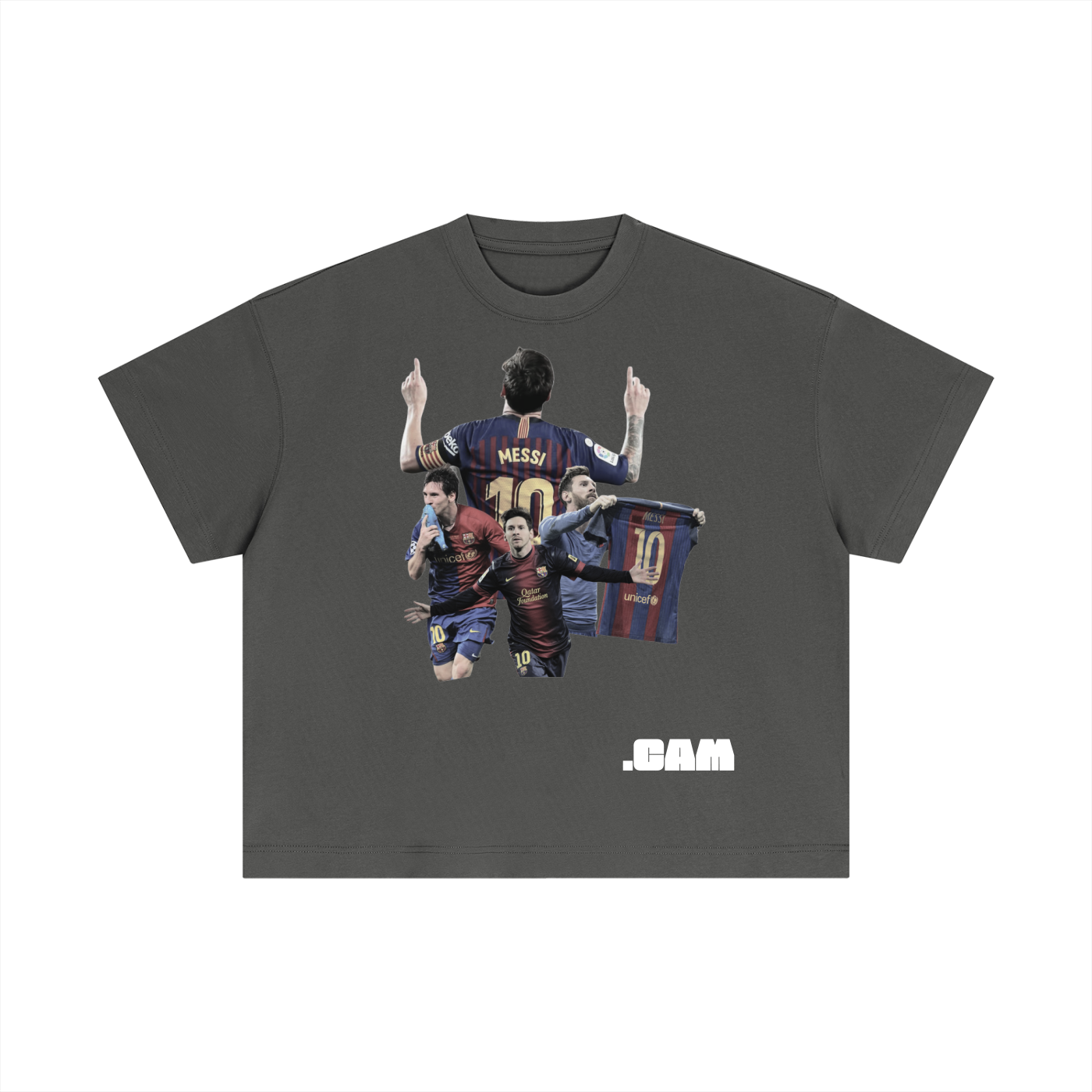 Messi Cotton Boxy T-Shirt Dark