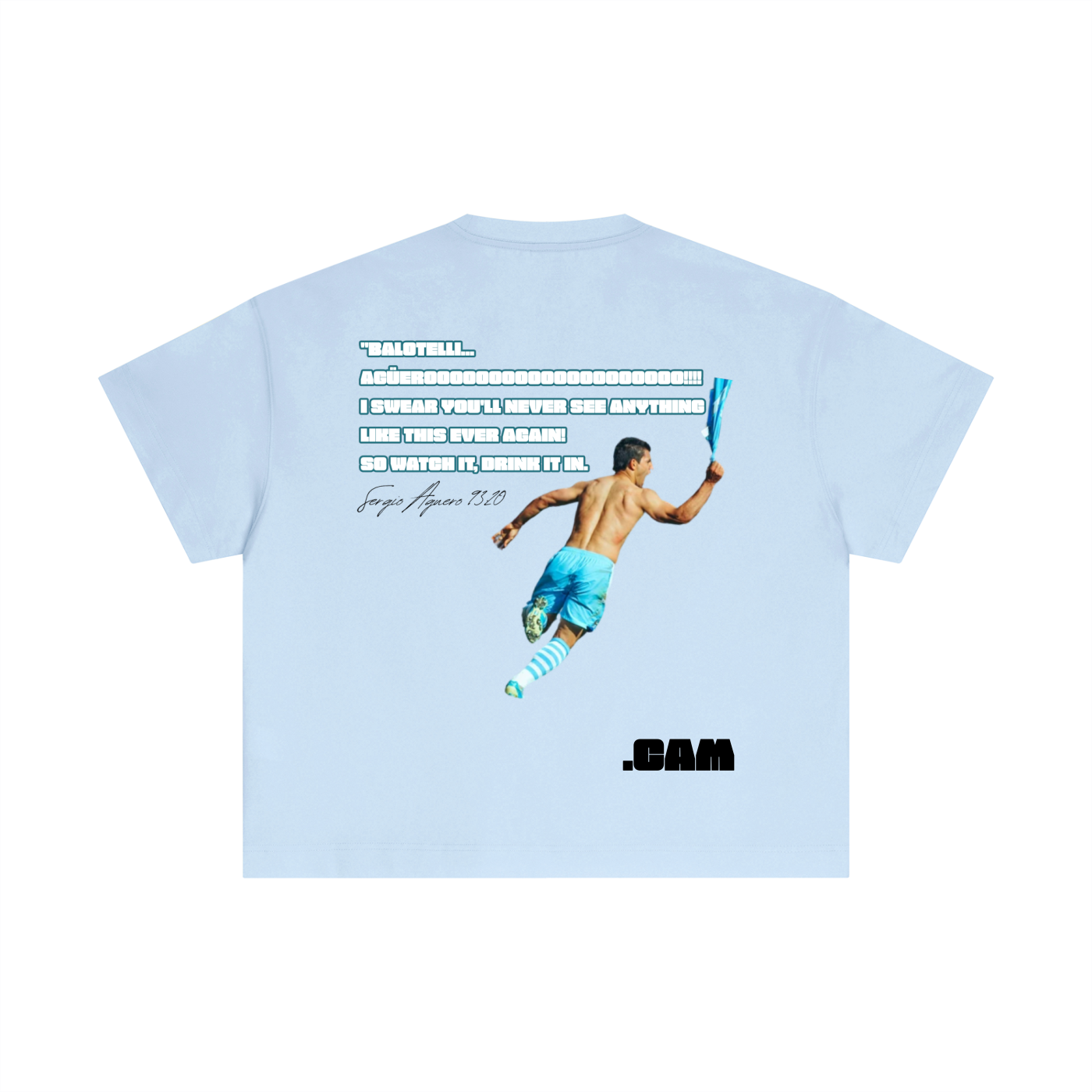 Agueroooo Cotton Boxy T-Shirt Light