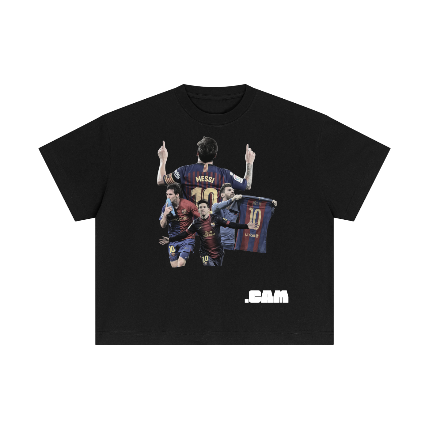 Messi Cotton Boxy T-Shirt Dark