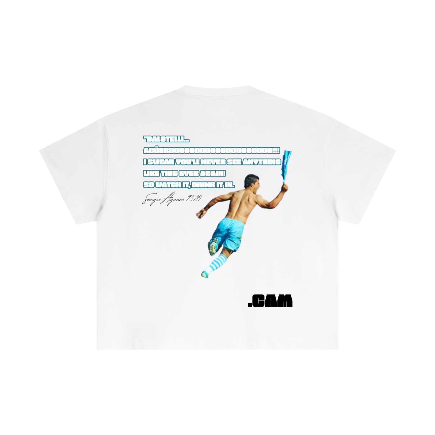 Agueroooo Cotton Boxy T-Shirt Light